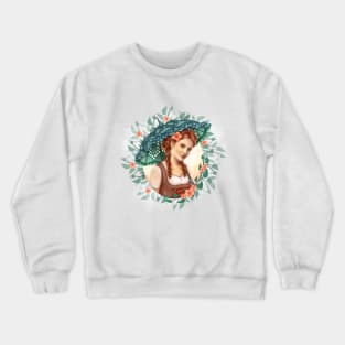 Girl with Umbrella Crewneck Sweatshirt